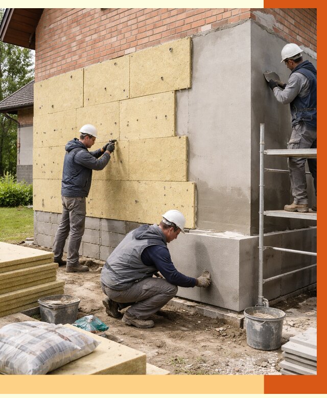 Утепление частного дома в Тихвине под ключ от 8196 руб/м2 — недорого | ТепломастерТхв