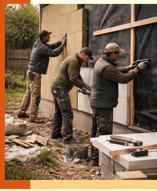 Утепление дачного дома под ключ в Тихвине