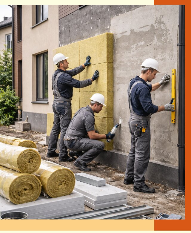 Утепление таунхауса в Тихвине от 7868 руб/м2 — комплекс под ключ | ТепломастерТхв