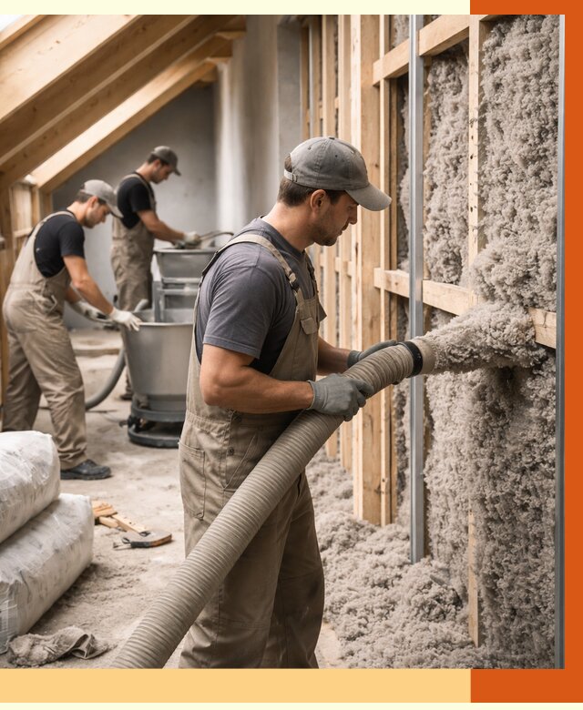 Утепление таунхауса эковатой в Тихвине от 2404 руб./м² — монтаж и задувка | ТепломастерТхв