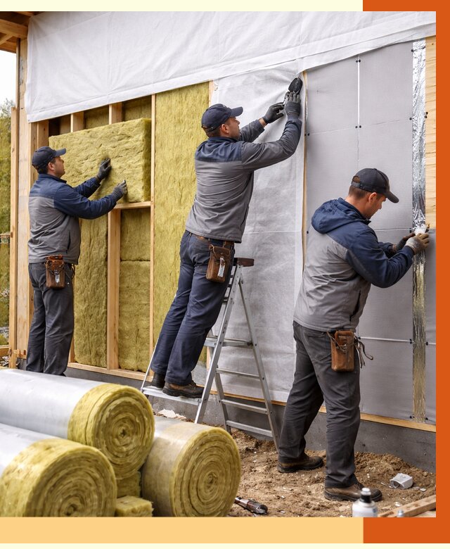 Утепление каркасного дома в Тихвине от 4590 руб./м2 — профессионально | ТепломастерТхв