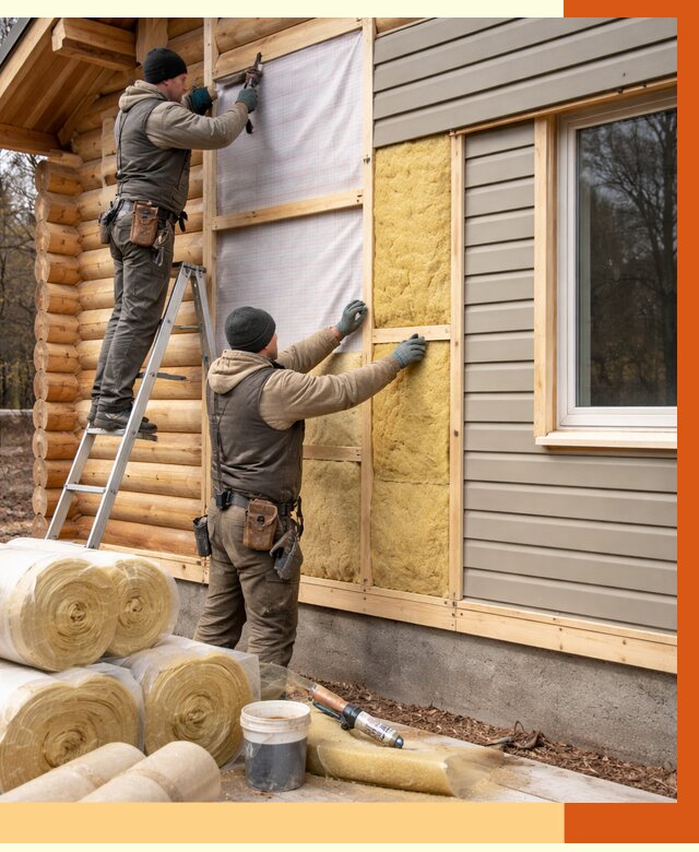 Утепление деревянного дома в Тихвине от 6775 руб./м2 — заказать работы | ТепломастерТхв