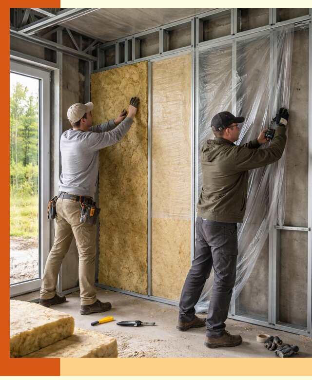 Утепление дома из ЛСТК в Тихвине с гарантией качества и эффективности