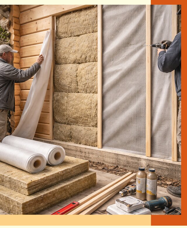 Утепление дома из минибруса в Тихвине от 4918 руб/м2 — заказать профессионально | ТепломастерТхв