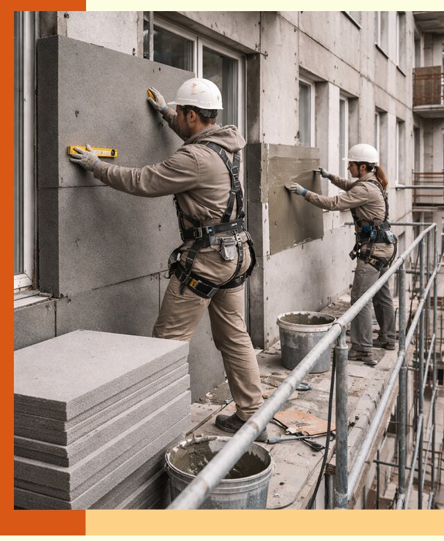 Утепление квартиры снаружи под ключ в Тихвине