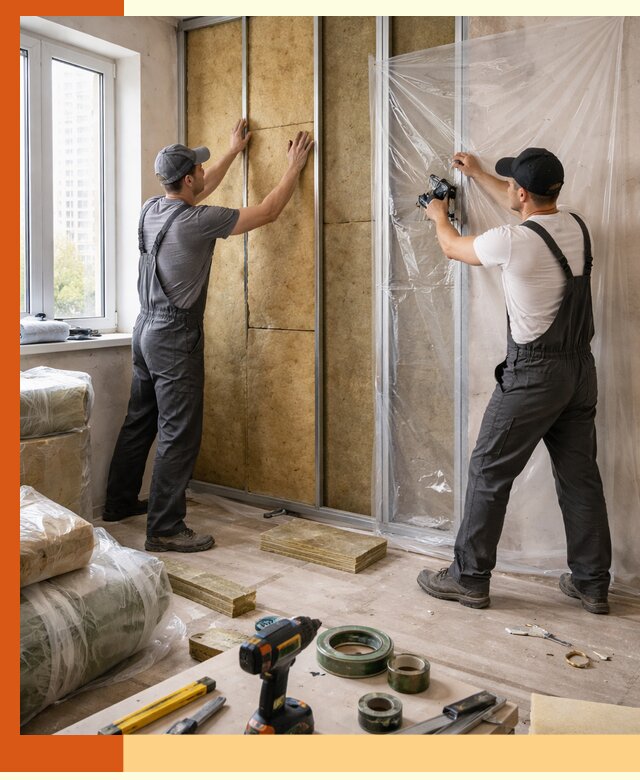 Утепление квартиры изнутри профессионально в Тихвине