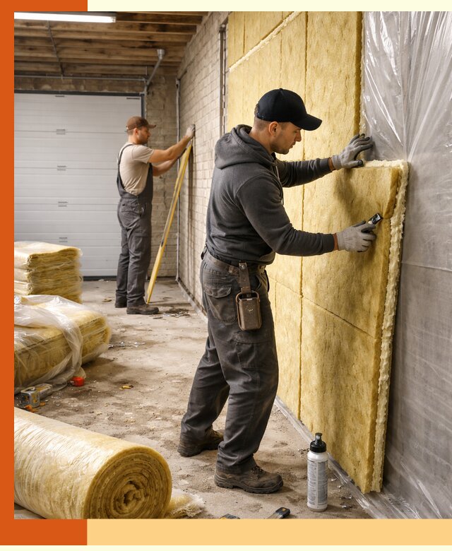 Утепление гаража под ключ в Тихвине — все виды теплоизоляции