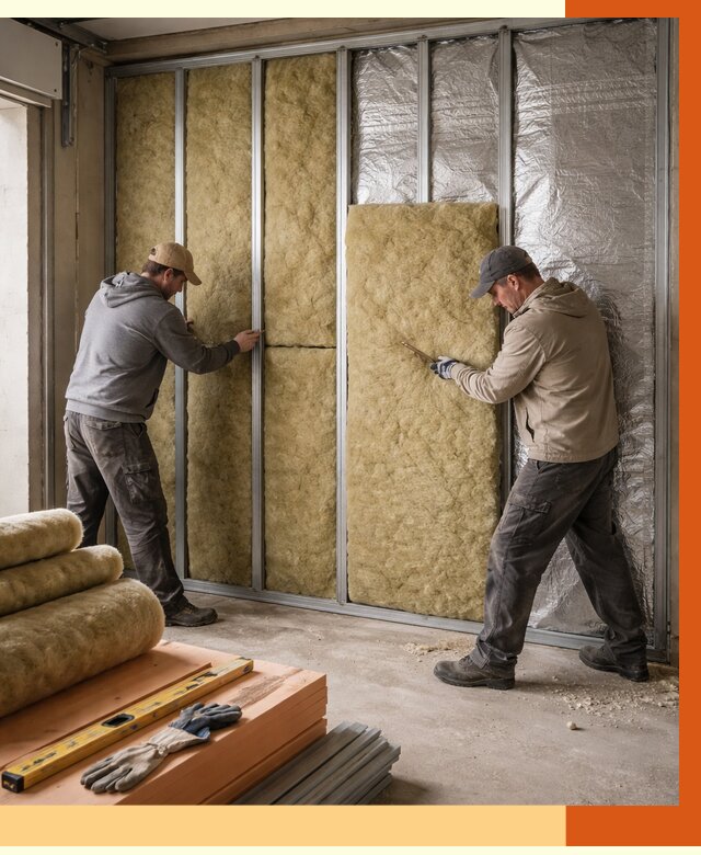 Утепление гаража изнутри в Тихвине от 8196 руб/м2 — работы и цена | ТепломастерТхв