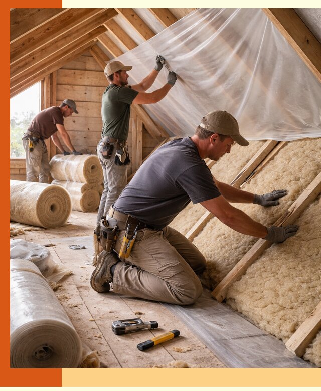 Утепление крыши изнутри в Тихвине: профессионально и надежно