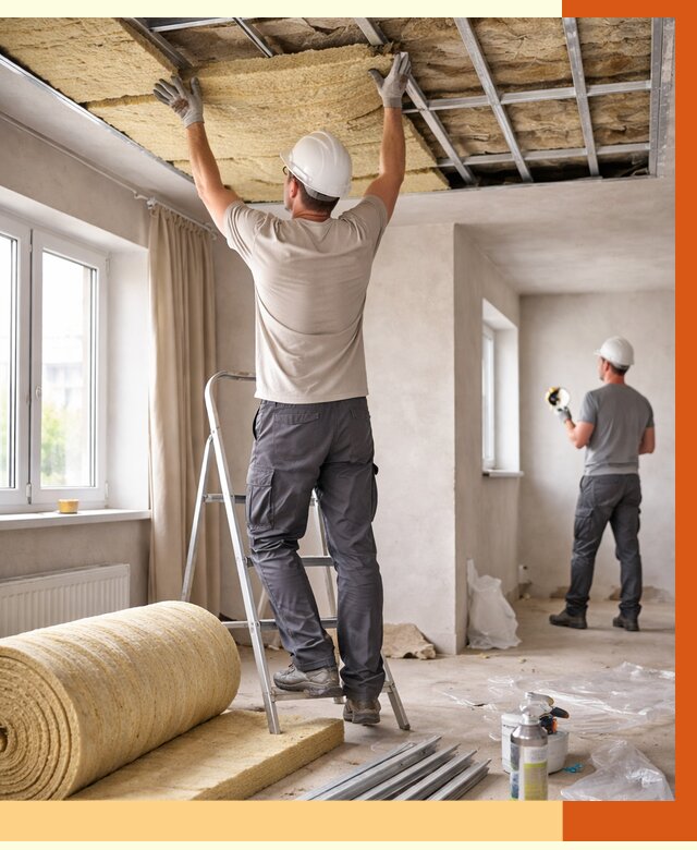 Утепление потолка в частном доме в Тихвине от 1038 руб./м² — работы под ключ | ТепломастерТхв