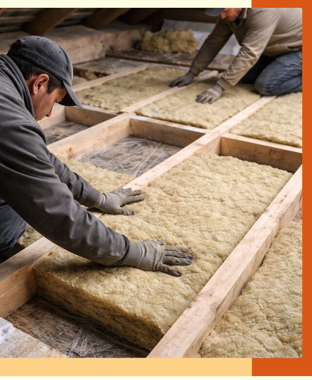 Утепление чердака минватой в Тихвине от 3825 руб/м2 под ключ | ТепломастерТхв