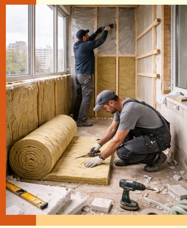 Утепление балкона под ключ в Тихвине качественно и быстро