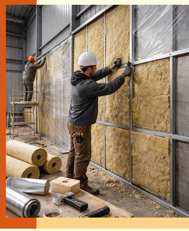 Утепление ангара в Тихвине — профессиональная теплоизоляция помещений