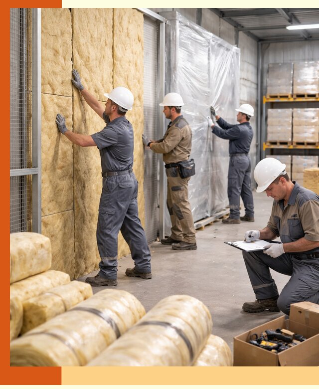 Утепление склада готовой продукции в Тихвине качественно и быстро