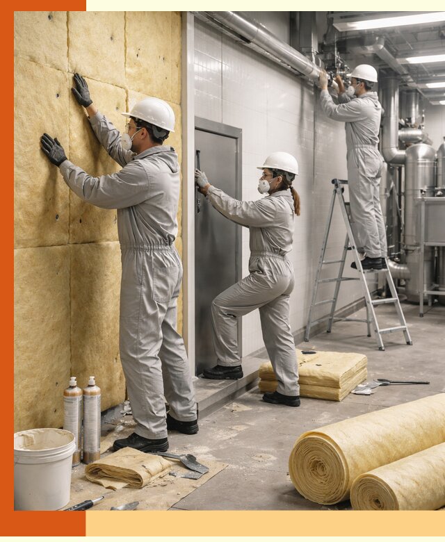 Утепление пищевого цеха под ключ в Тихвине