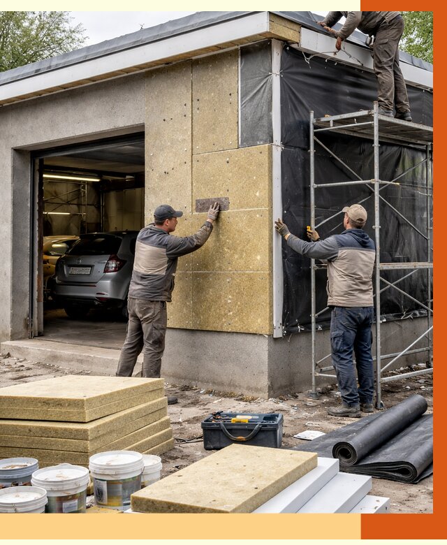 Утепление автосервиса в Тихвине ппу, пеноизоляция, от 15846 руб/м2 — ТепломастерТхв