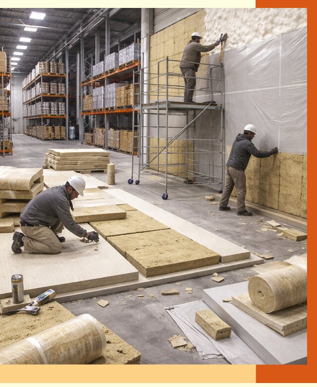 Утепление складского терминала в Тихвине от 8196 руб./м² под ключ | ТепломастерТхв