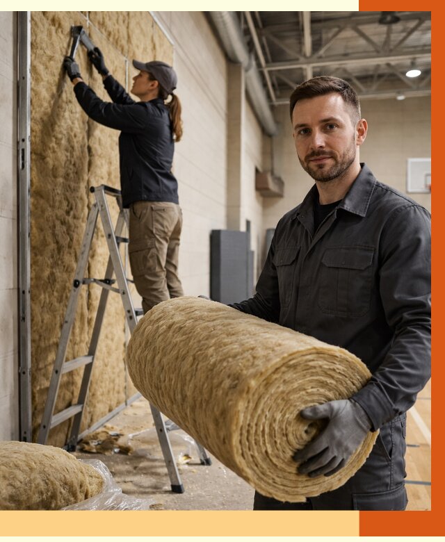 Утепление спортзала в Тихвине от 8196 руб/м2 — комплексное утепление под ключ | ТепломастерТхв