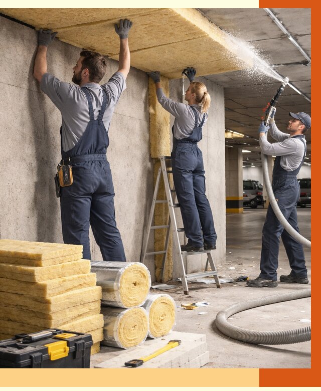 Утепление паркинга в Тихвине от 7431 руб./м2 — работы под ключ | ТепломастерТхв