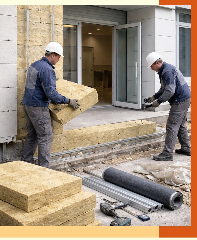 Утепление медицинского центра в Тихвине под ключ от 13660 руб./м² | ТепломастерТхв