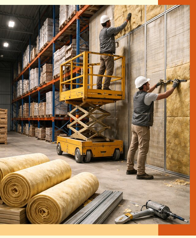 Утепление торгового склада в Тихвине от 3497 руб/м2 — комплексно и под ключ | ТепломастерТхв