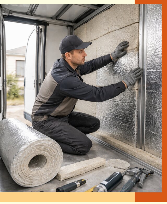 Утепление фургона рефрижератора в Тихвине от 13660 руб./м² под ключ | ТепломастерТхв