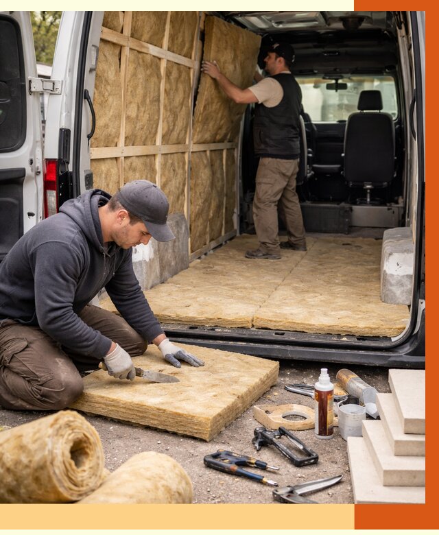 Утепление кемпера в Тихвине под ключ от 13114 руб. — профессионально | ТепломастерТхв