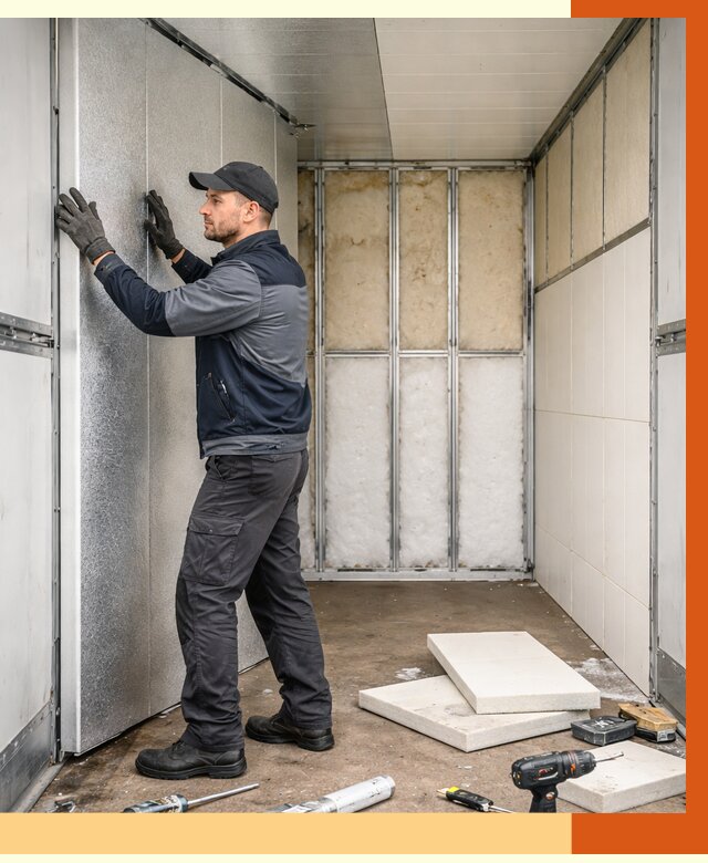 Утепление холодильного кузова в Тихвине от 14753 руб. под ключ | ТепломастерТхв