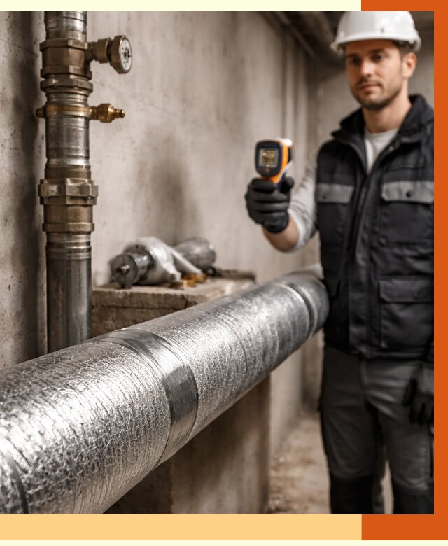 Утепление труб водоснабжения в Тихвине от 9289 руб. за м² — услуги ТепломастерТхв