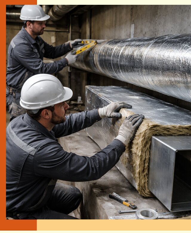 Профессиональное утепление воздуховодов и теплоизоляция в Тихвине