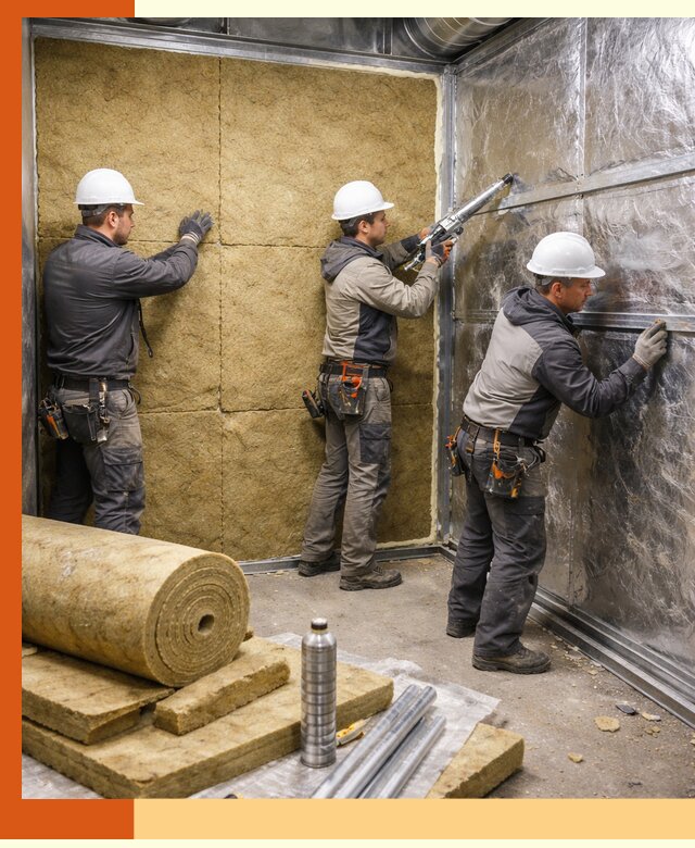 Утепление венткамеры в Тихвине — качественная теплоизоляция и шумопоглощение