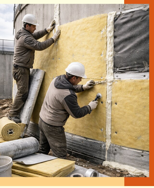 Утепление резервуара в Тихвине от 30052 руб/м2 — монтаж ППУ и комплекс под ключ | ТепломастерТхв