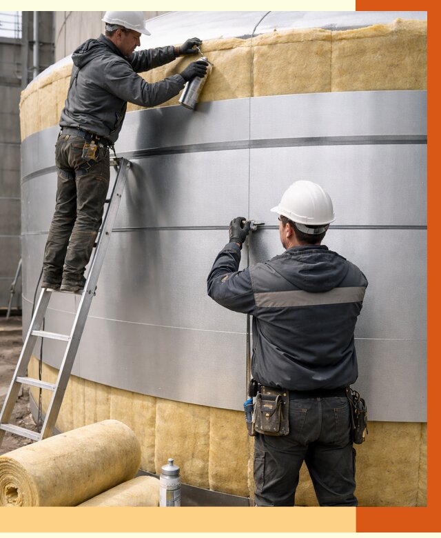 Утепление цистерны в Тихвине пенополиуретаном от 15846 руб. под ключ | ТепломастерТхв