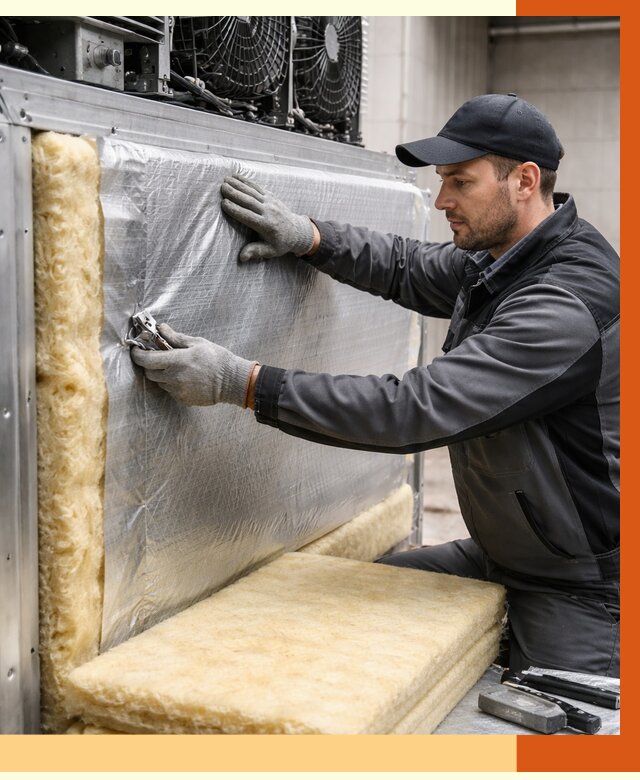 Утепление холодильного агрегата в Тихвине от 9289 руб. под ключ | ТепломастерТхв