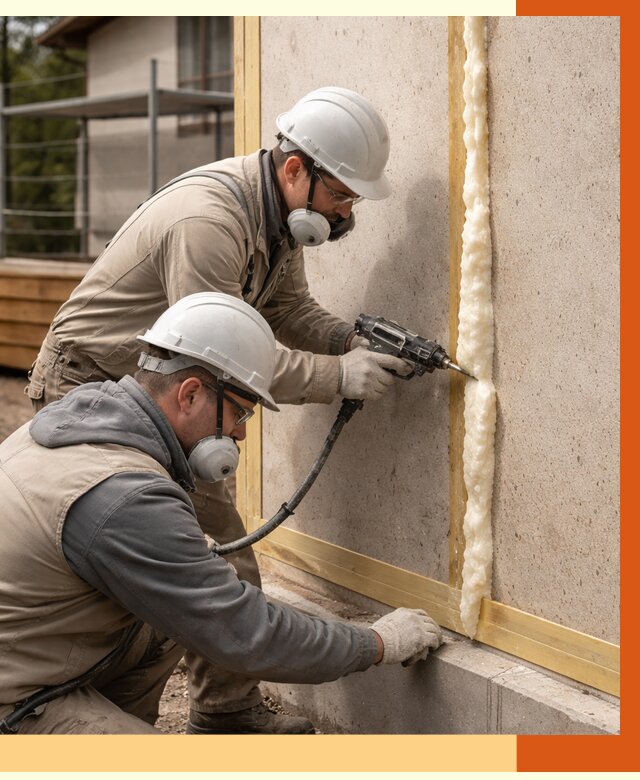 Утепление сип панелей ППУ в Тихвине от 5245 руб. под ключ | ТепломастерТхв