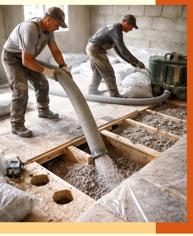 Заполнение пустот перекрытий в Тихвине от 4918 руб. под ключ | ТепломастерТхв