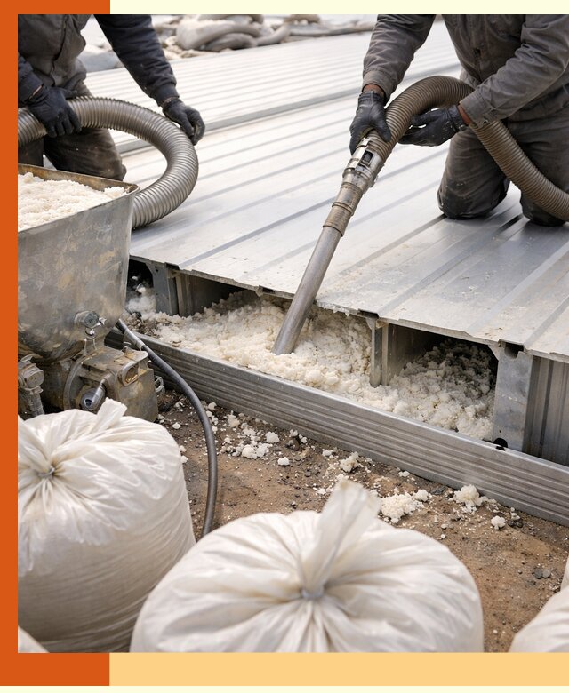 Заполнение пустот кровельных панелей пенными и мокрыми герметиками в Тихвине