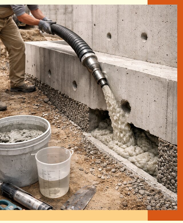 Заполнение полостей фундамента в Тихвине от 7431 руб. под ключ | ТепломастерТхв