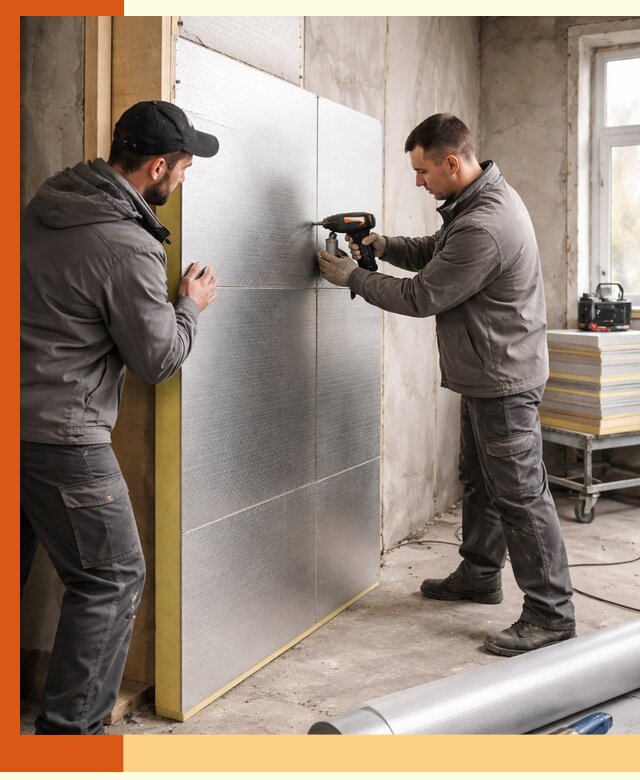 Утепление PIR панелями домов и зданий в Тихвине