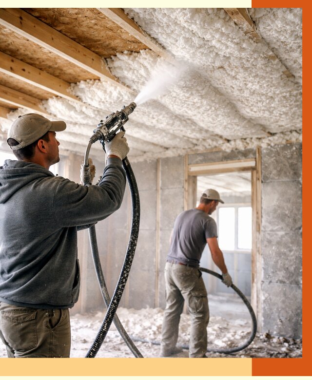 Утепление пеноизолом в Тихвине от 1748 руб./м2 под ключ | ТепломастерТхв