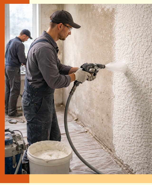 Утепление стен жидкой теплоизоляцией в Тихвине для квартир и домов