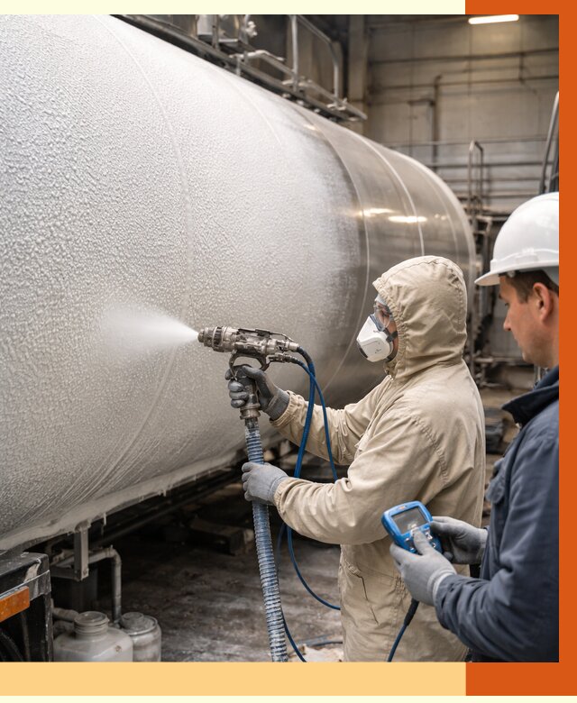 Утепление автоцистерны жидкой теплоизоляцией в Тихвине от 15846 руб. под ключ | ТепломастерТхв