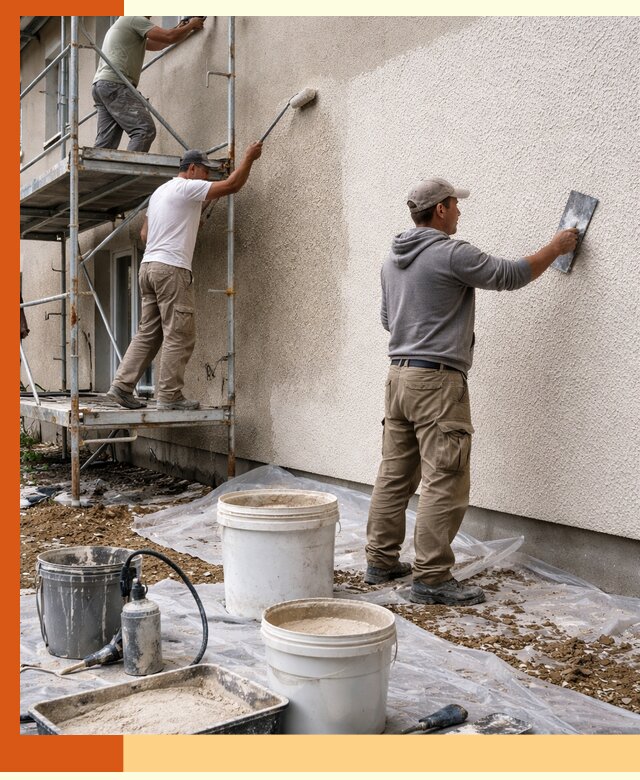 Утепление фасада жидкой пробкой в Тихвине