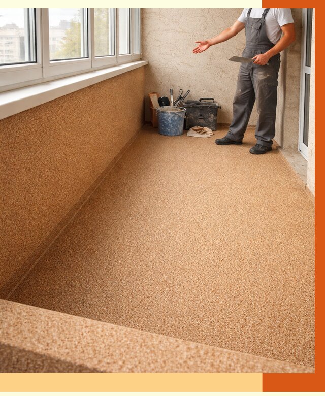 Утепление балкона жидкой пробкой в Тихвине от 3989 руб/м² под ключ | ТепломастерТхв