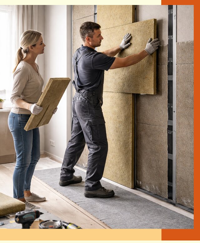 Профессиональная шумоизоляция квартиры в Тихвине от 8196 руб. за м2 | ТепломастерТхв