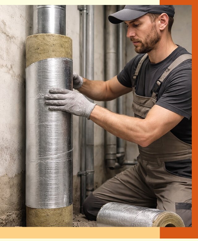 Шумоизоляция труб в Тихвине от 1311 руб. — шумоподавление и звукоизоляция труб | ТепломастерТхв