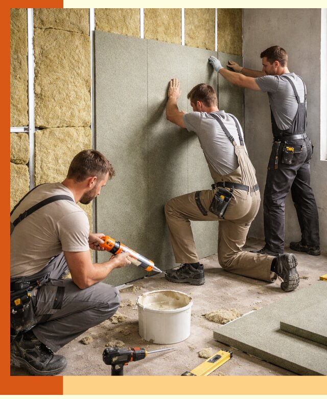 Профессиональная шумоизоляция стен в Тихвине для квартир и домов