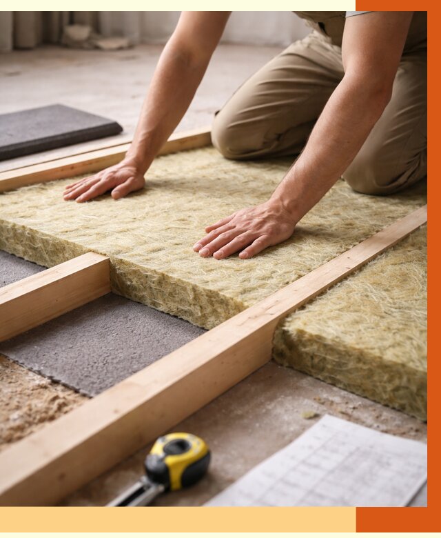 Шумоизоляция пола в Тихвине от 1366 руб./м² — профессиональная звукоизоляция | ТепломастерТхв