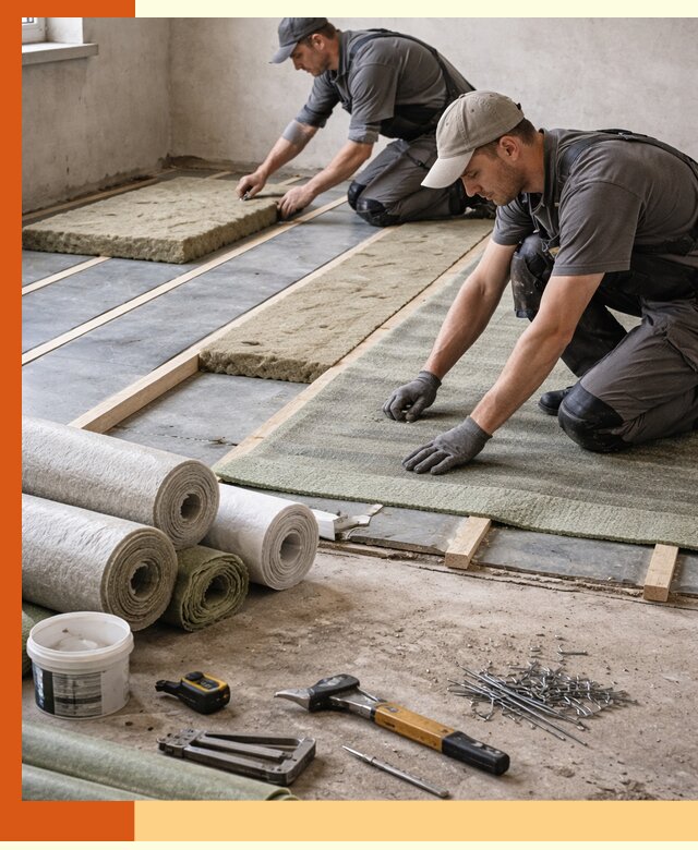 Шумоизоляция пола в Тихвине — профессиональная звукоизоляция помещений