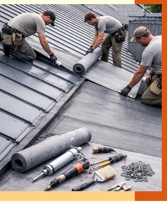 Гидроизоляция металлической кровли полимочевиной в Тихвине от 9289 руб. | ТепломастерТхв